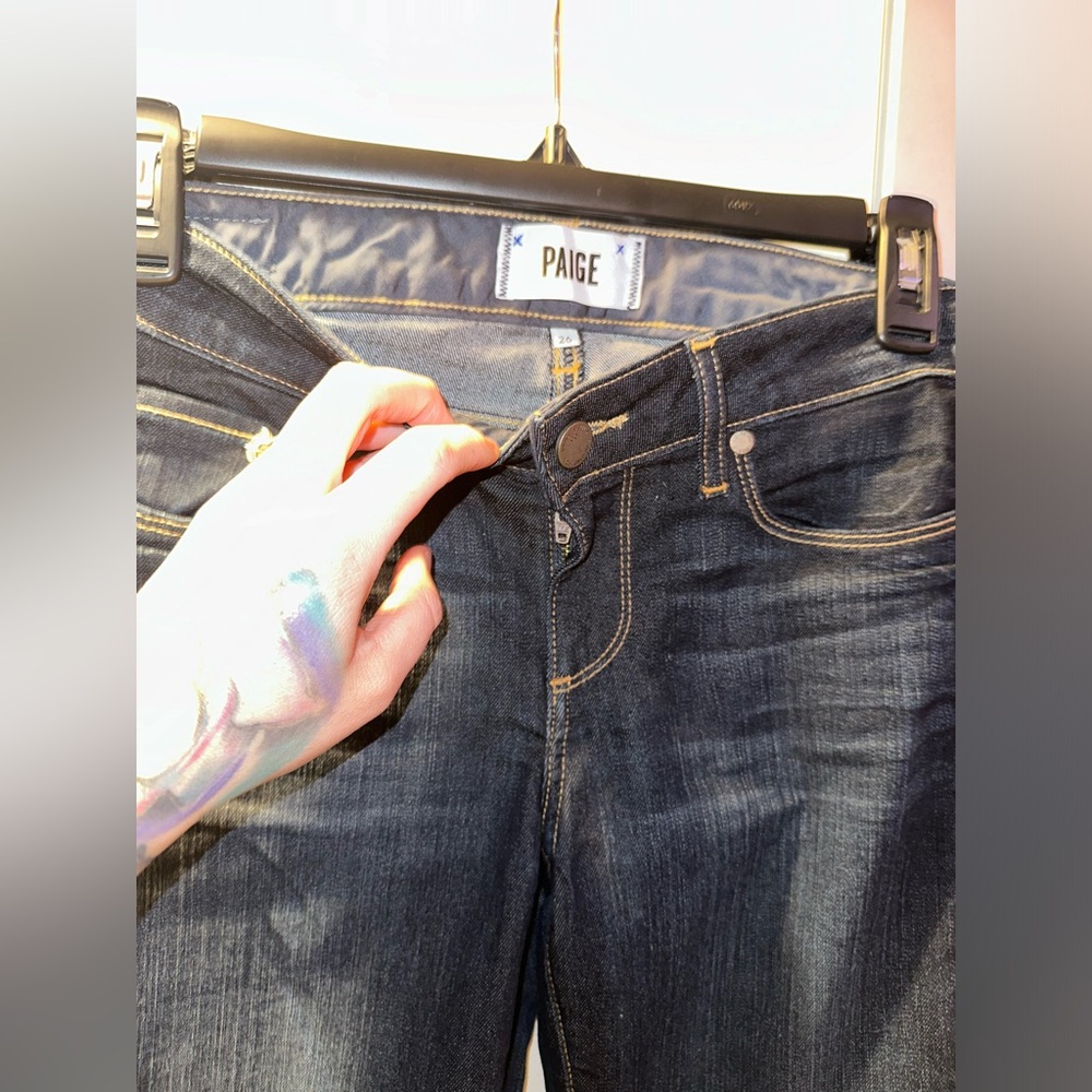 NWOT PAIGE Skyline Straight Dark Wash Jeans - Picture 5 of 8